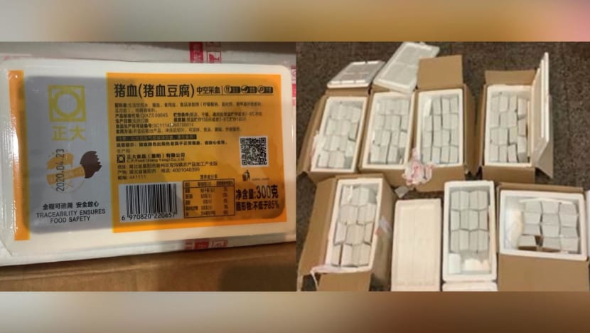 Woman fined S$8,000 for possessing, selling illegally imported pig blood curd Woman fined S$8,000 for possessing, selling illegally imported pig blood curd