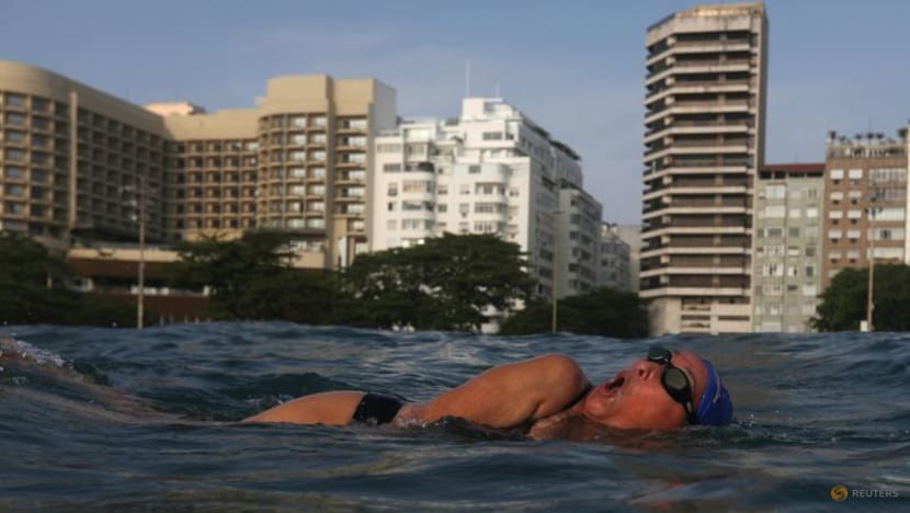 Brazilian swimmers beat pandemic blues in Rio waters Brazilian swimmers beat pandemic blues in Rio waters
