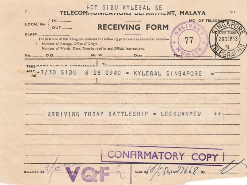 PM Lee shares candid memory of an old telegram from the late Mr Lee Kuan Yew