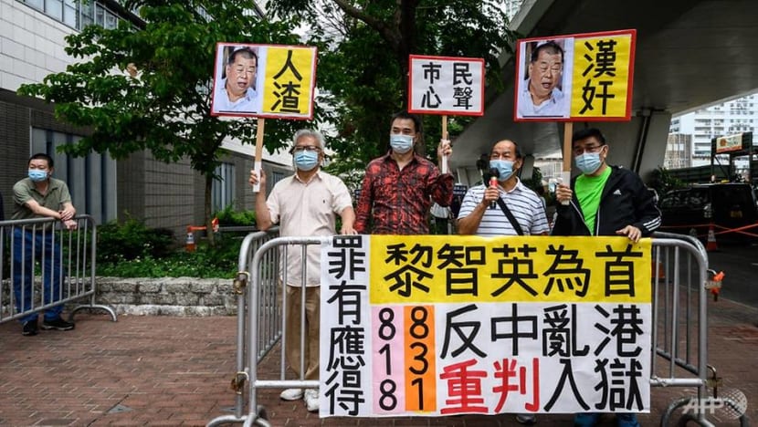Jimmy Lai among 5 Hong Kong democracy activists jailed Jimmy Lai among 5 Hong Kong democracy activists jailed