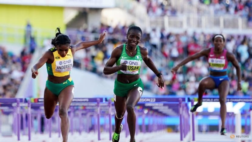 Nigeria's Amusan wins 100 metres hurdles gold Nigeria's Amusan wins 100 metres hurdles gold