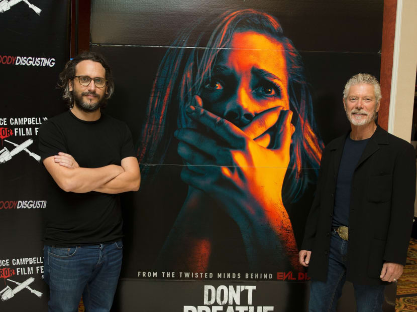 Director Fede Alvarez and Stephen Lang attend the Don't Breathe screening at the Bruce Campbell Horror Film Festival. Photo: AFP