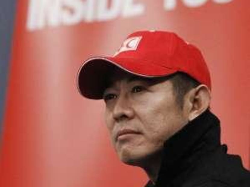 Actor Jet Li speaks to the media during a news conference held by the International Committee of the Red Cross (ICRC) in Singapore, on Jan 25, 2011. Photo: Reuters