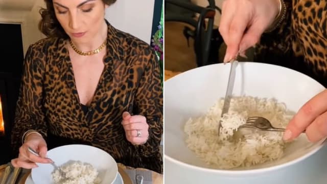教人使用刀叉吃米饭 “英国礼仪专家”视频掀热议