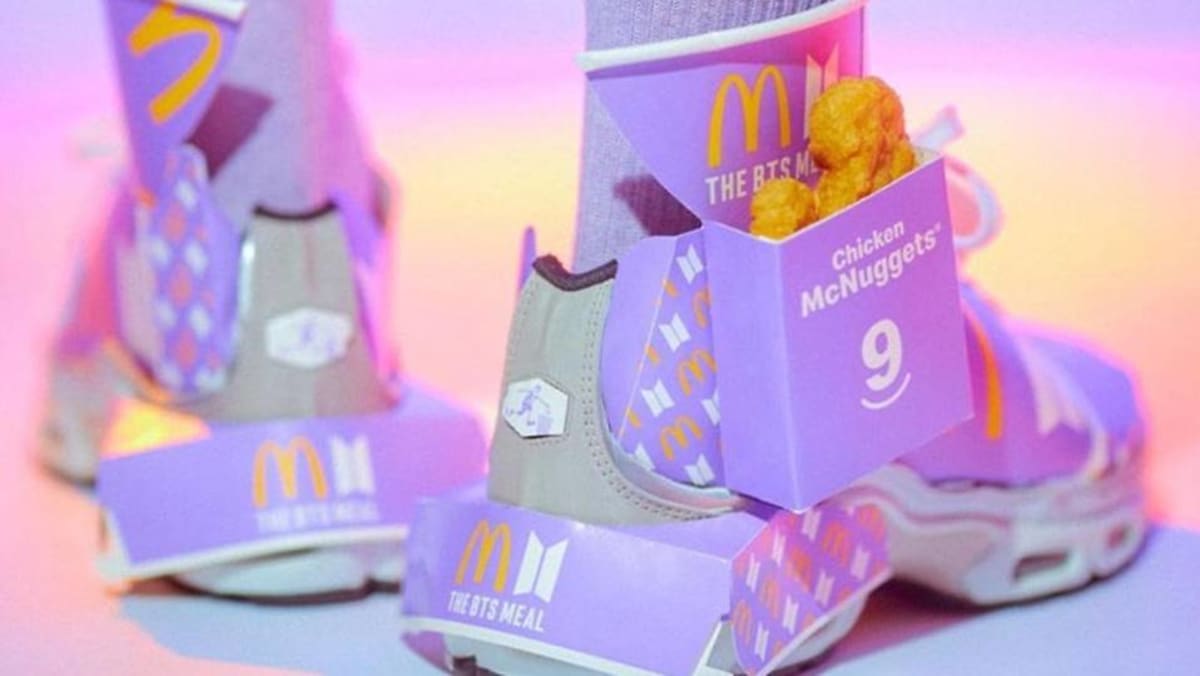 custom-shoes-made-out-of-mcdonald-s-bts-meal-boxes-this-singaporean-artist-nailed-it