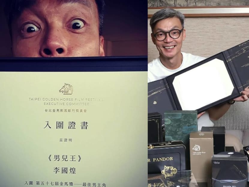 The actor said in an interview that he now can ask for a 50 per cent pay increase with the Golden Horse Award nomination cert that came with the gift bag.