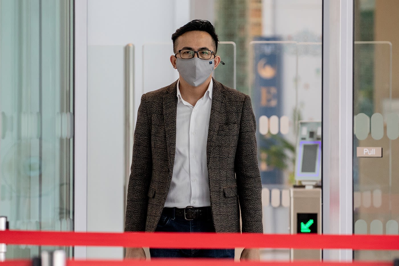 Rannie Yeo Boon Hua leaving the State Courts on May 9, 2022. Rannie Yeo Boon Hua leaving the State Courts on May 9, 2022.