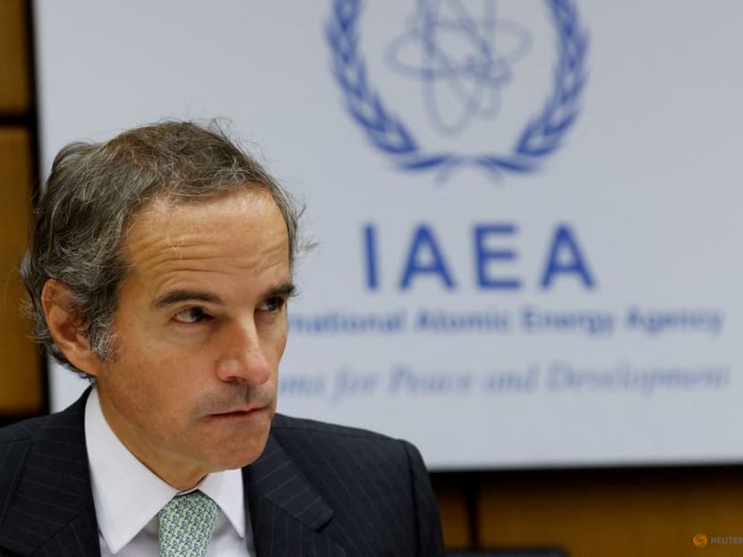 FILE PHOTO: International Atomic Energy Agency (IAEA) Director-General Rafael Grossi attends an IAEA board of governors meeting in Vienna, Austria, June 6, 2022. REUTERS/Leonhard Foeger FILE PHOTO: International Atomic Energy Agency (IAEA) Director-General Rafael Grossi attends an IAEA board of governors meeting in Vienna, Austria, June 6, 2022. REUTERS/Leonhard Foeger