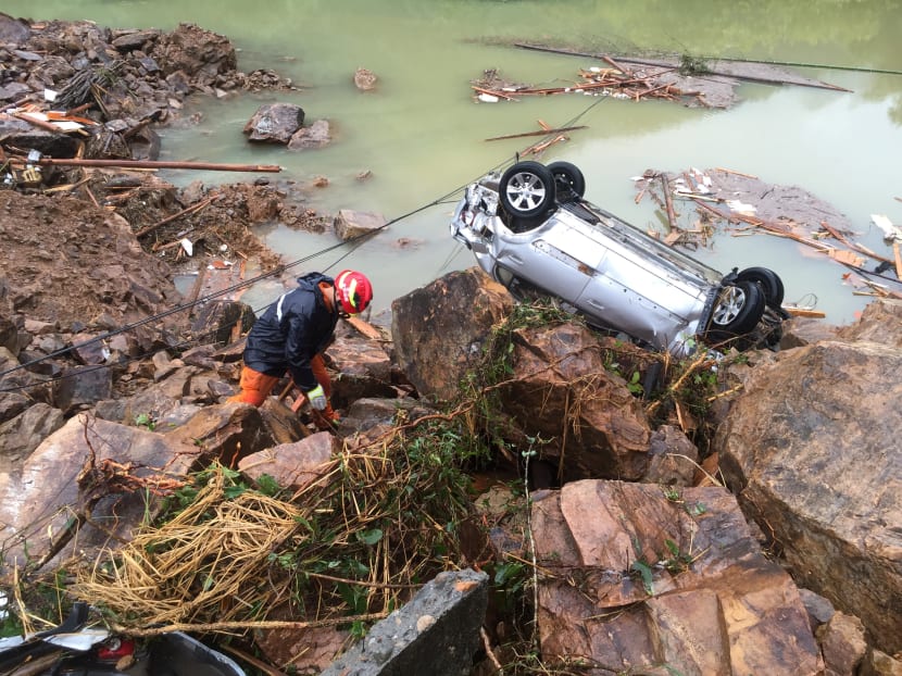 Gallery: Landslide in China after Typhoon Megi
