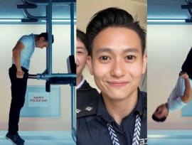 Hunky cop goes viral (again) in S’pore Police Force’s 'thirst trap' video