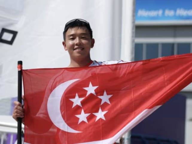Singapore sailor Ryan Lo at the Asian Games on Sept 27, 2023.
