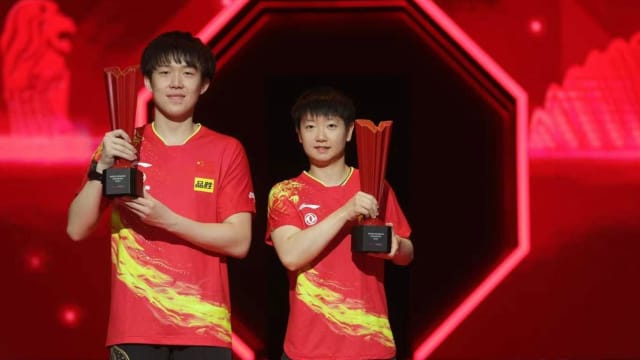 WTT新加坡大满贯赛：中国组合蝉联混双冠军