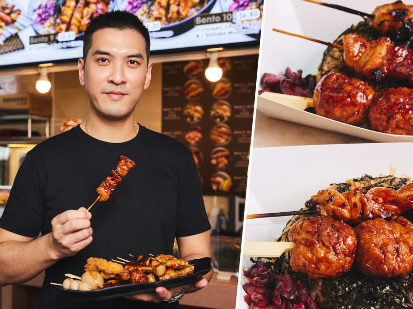 Yakitori Hawker Stall In Sengkang Inspired By Tori-Q, Uses $15K Automated Grill To Cook Chicken & Pork Skewers