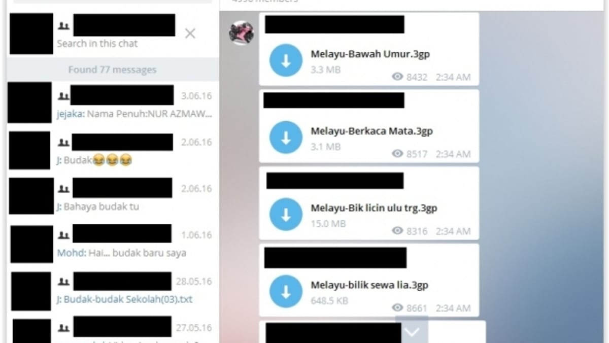 Rape Sex Videos Download 6 Mb - Monsters among us: Malaysians are sharing child porn, rape videos on  Telegram - TODAY