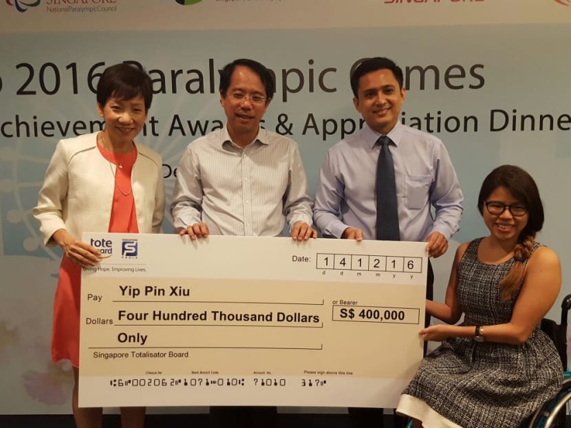 Yip Pin Xiu, Theresa Goh bank S$450k for Paralympic feats