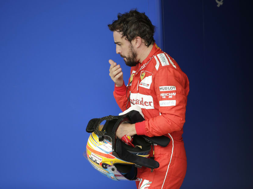 Fernando Alonso of Spain at the Formula One Brazilian Grand Prix at the Interlagos race track in Sao Paulo, Brazil, Nov  9, 2014. Photo: AP