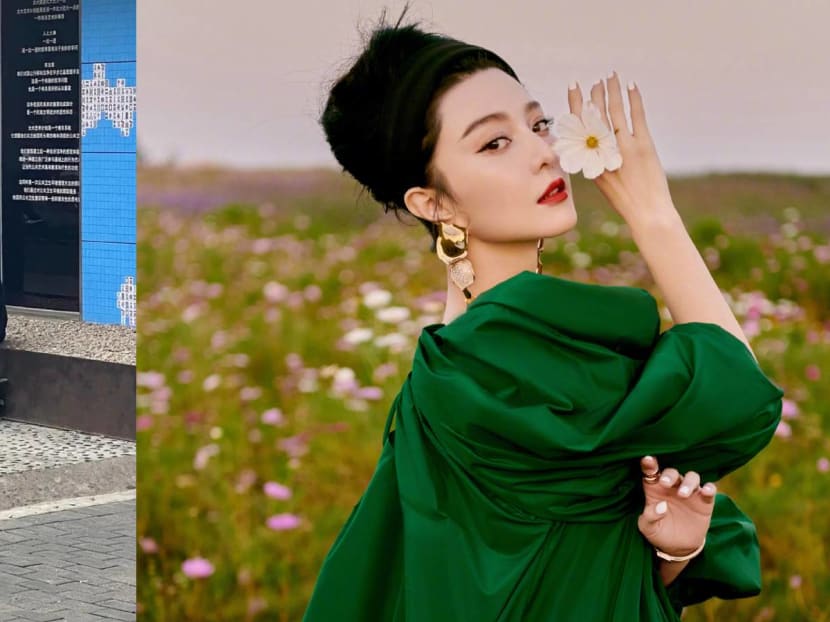 Yes, That's Fan Bingbing Sitting On The Sidewalk Waiting For Friends Yes, That's Fan Bingbing Sitting On The Sidewalk Waiting For Friends