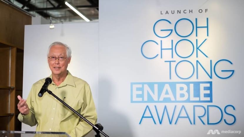 Goh Chok Tong Enable Awards launched to recognise achievements of people with disabilities Goh Chok Tong Enable Awards launched to recognise achievements of people with disabilities