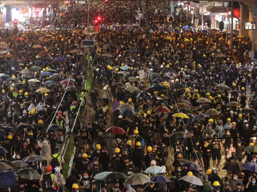 The protests have gripped Hong Kong since June this year.