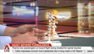 SQ321 turbulence: 22 passengers being treated for spinal cord injuries