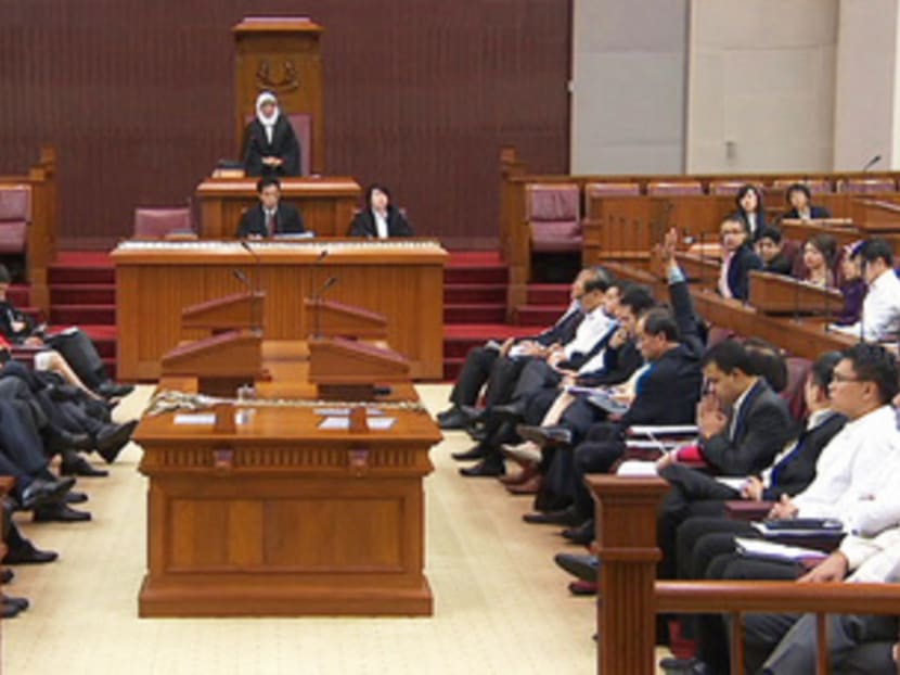 Parliament in session on 29 Jan, 2016. Photo: Channel NewsAsia