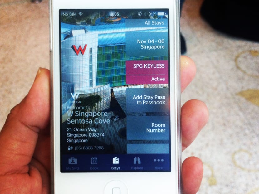 Download the Starwood Preferred Guest app to check in and open your hotel room door