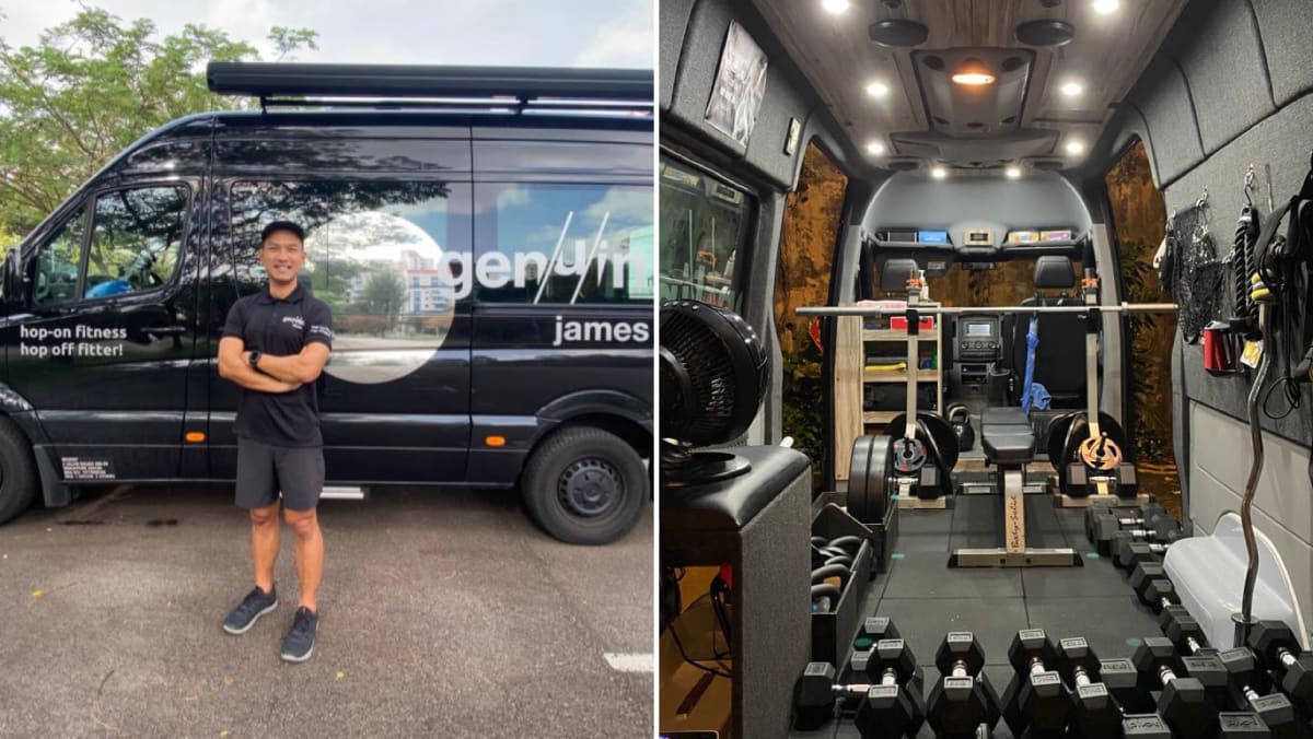 Mobile gym shop