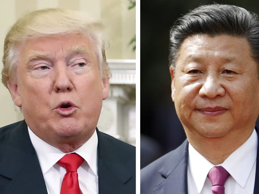 Combination file photos show US President-elect Donald Trump and Chinese President Xi Jinping. Photos: AP