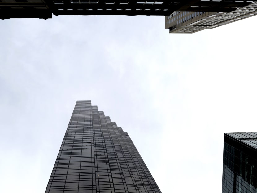 A look up at Trump Tower in Manhattan, which has become a restricted area as the residence of the president-elect on Nov 10 2016. Photo: The New York Times