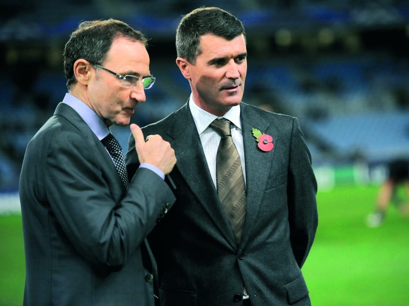 Ireland national football team coach Martin O'Neill, left, and assistant Roy Keane. AP file photo