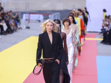 Stella McCartney collaborates with Japanese artist Yoshitomo Nara in artsy show at Paris Fashion Week