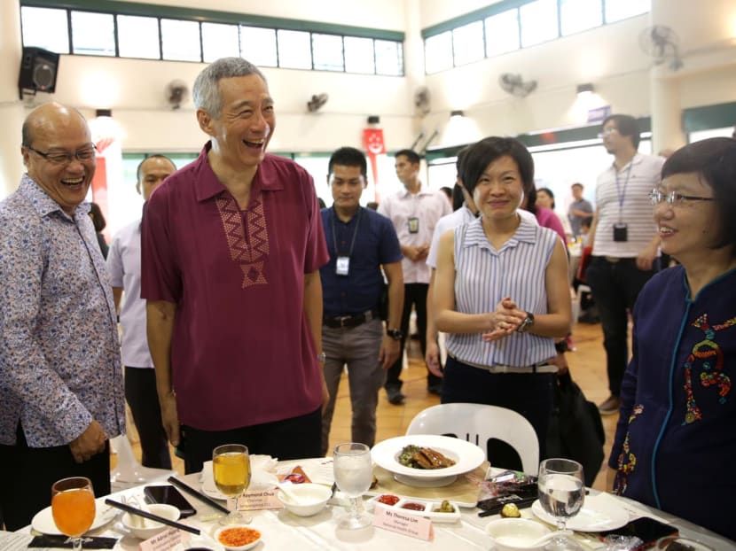 Prime Minister Lee Hsien Loong at the Appreciation Luncheon for Pioneer Generation Ambassadors 2017 for Ang Mo Kio GRC and Sengkang West SMC on July 23, 2017. Photo: Wee Teck Hian