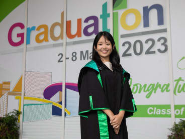 Gen Z speaks writer Veronica Lee Wan Ling, 23, poses for a photo at Republic Polytechnic, on May 3, 2023.