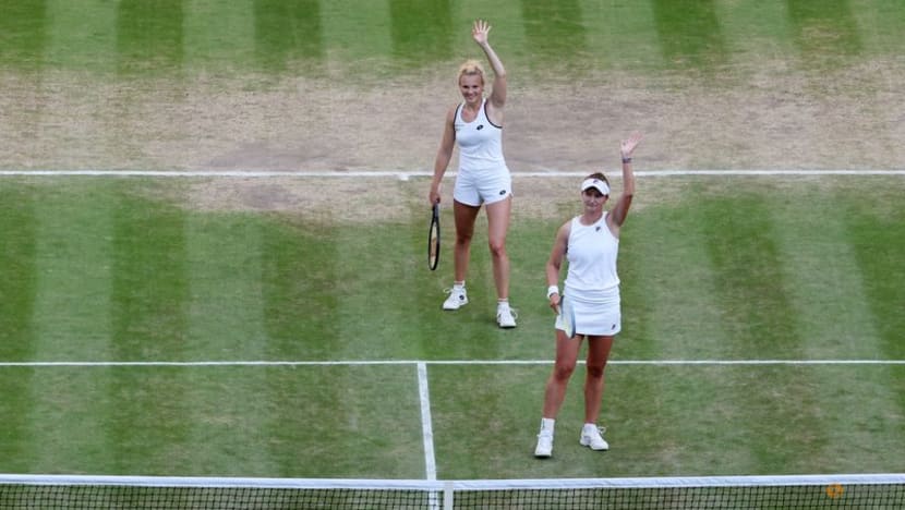 Krejcikova and Siniakova ease to Wimbledon doubles crown Krejcikova and Siniakova ease to Wimbledon doubles crown