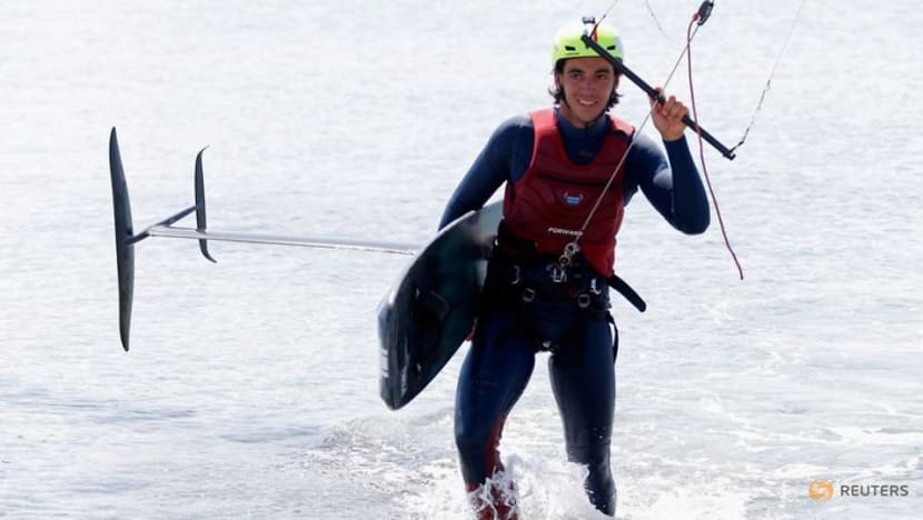 Olympics-France's Mazella ready for kitefoil lift-off at Paris Games Olympics-France's Mazella ready for kitefoil lift-off at Paris Games
