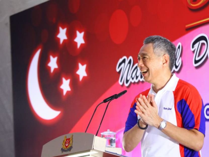 Guest-of-honour Prime Minister Lee Hsien Loong at Teck Ghee National Day Celebration Dinner 2014 yesterday. Photo: Ernest Chua