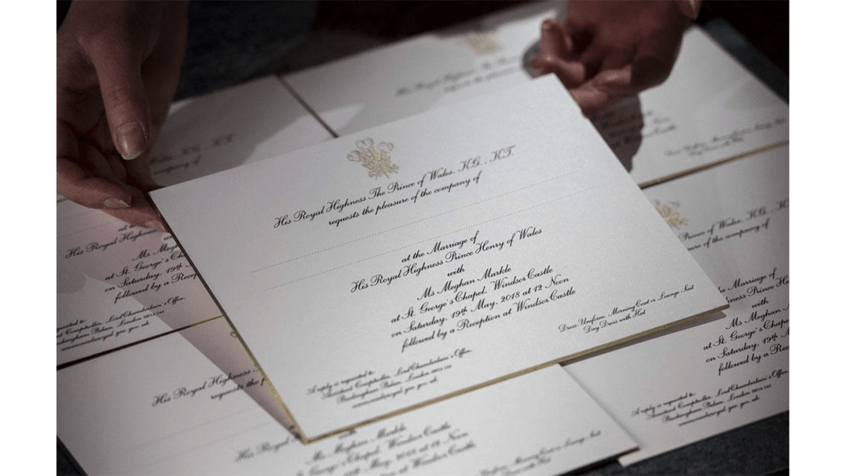 Prince Harry And Meghan Markle Have Sent Out Wedding Invitations 8days 