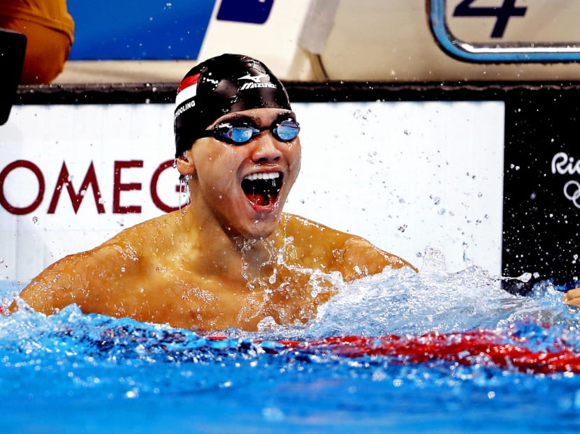 SportSG chief Lim says Schooling’s ambition, desire and clarity that he wants an (Olympic gold) medal and is good enough to win it are traits that must be nurtured in the 72 spexScholars. Photo: Getty Images