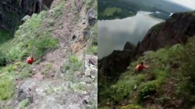 最后的自拍！俄国女子意外坠崖亡