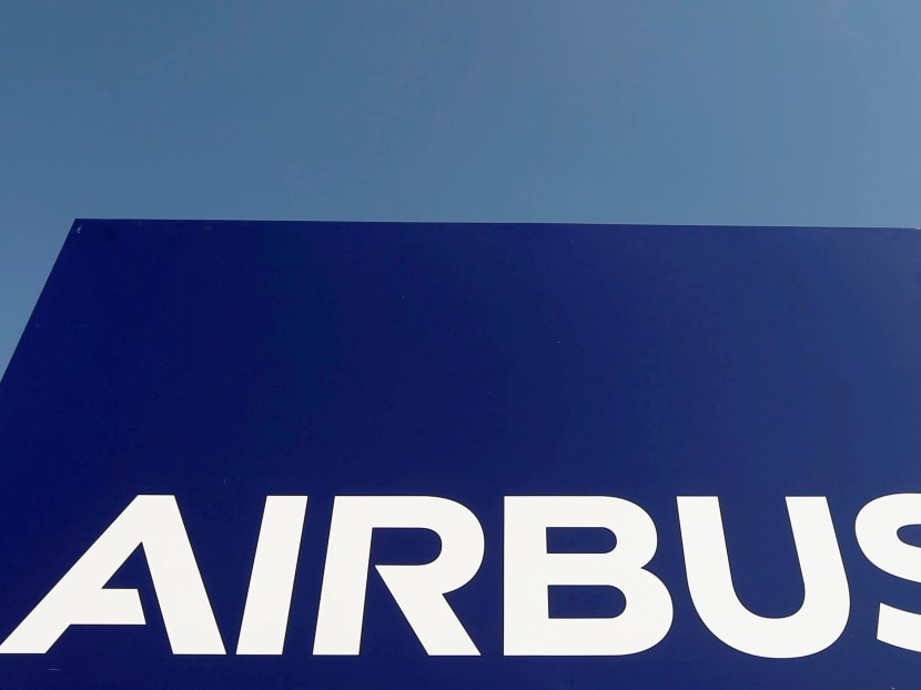 The logo of Airbus Group is seen on the company's headquarters building in Toulouse, Southwestern France, April 18, 2017. Photo: Reuters