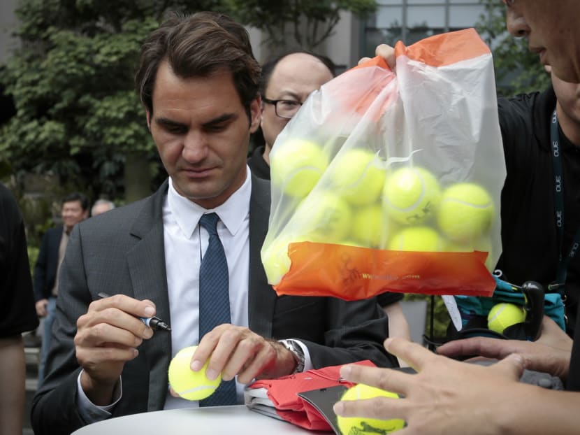 Roger Federer in Singapore Roger Federer in Singapore