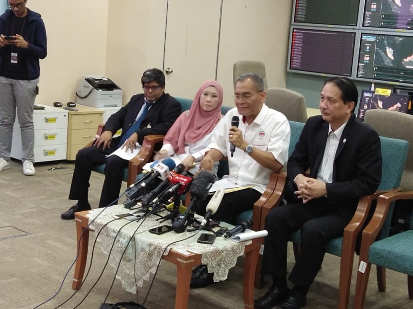 Health Minister Dzulkefly Ahmad (second from right) speaking during a press conference in Kuala Lumpur on Jan 25, 2020.