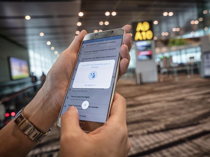 Besides prompting vital travel information such as trip reminders, travel time to the airport, check-in time, boarding gate time, passport renewal, and visa applications, the “Ready to Travel” app allows users to directly buy travel insurance. Photo: SATS