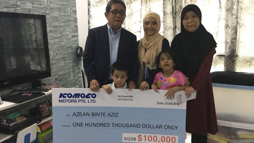 Keluarga Allahyarham Nur Alam Shah terima derma S$100,000; bantu biaya