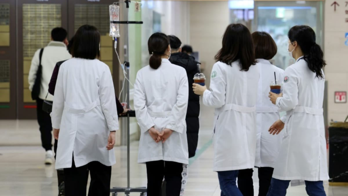 정부는 한국에서 시위를 벌인 의사들에게 병원으로 돌아가라고 명령했다.