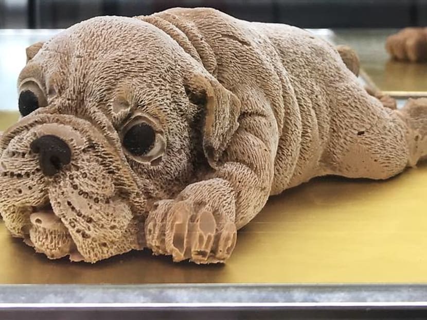 Puppy shaped ice cream best sale