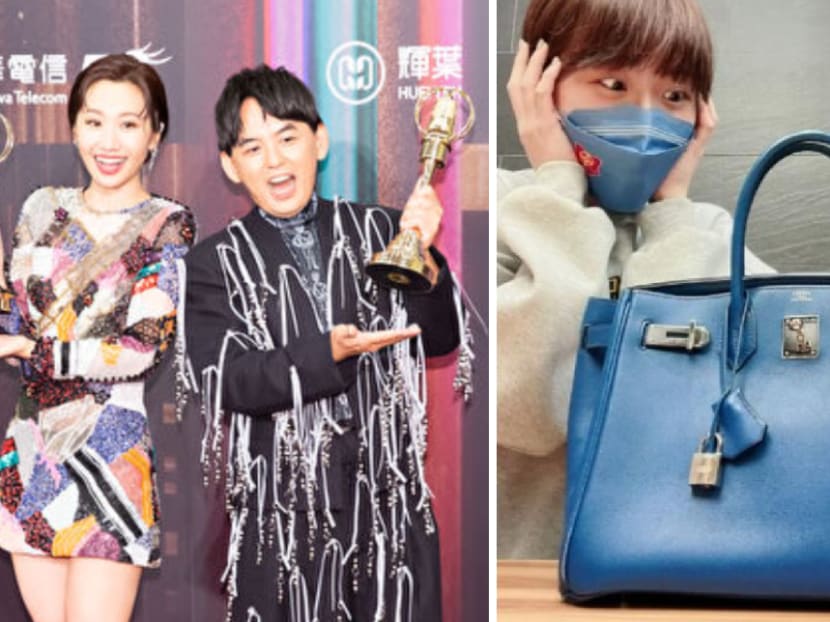 Mickey Huang Fulfils Promise Of Buying Co-Host Lulu Huang An Hermès Birkin After They Win Golden Bell Best Host Award Together