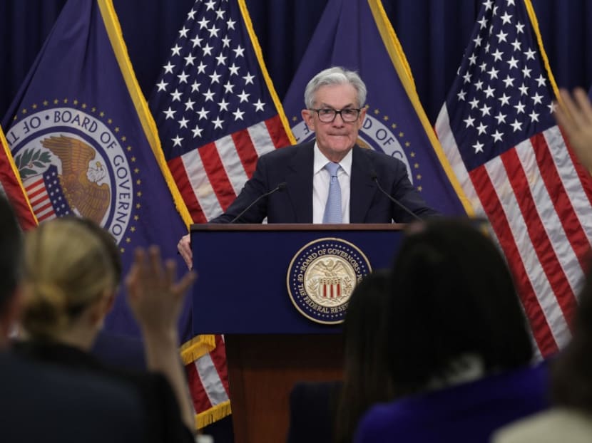 Federal Reserve Board Chairman Jerome Powell holds a news conference following a Federal Open Market Committee meeting at the Federal Reserve on March 22, 2023 in Washington, DC. Federal Reserve Board Chairman Jerome Powell holds a news conference following a Federal Open Market Committee meeting at the Federal Reserve on March 22, 2023 in Washington, DC.