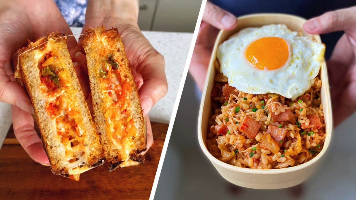 1980s Korean Lunch Box (Shake & Instant Kimchi Fried Rice) - my