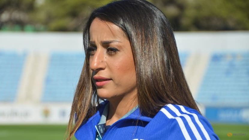 Female refereeing team takes charge of Jordan men's game for first time Female refereeing team takes charge of Jordan men's game for first time